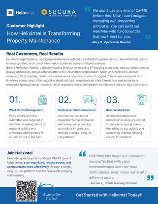 HelixIntel testimonials